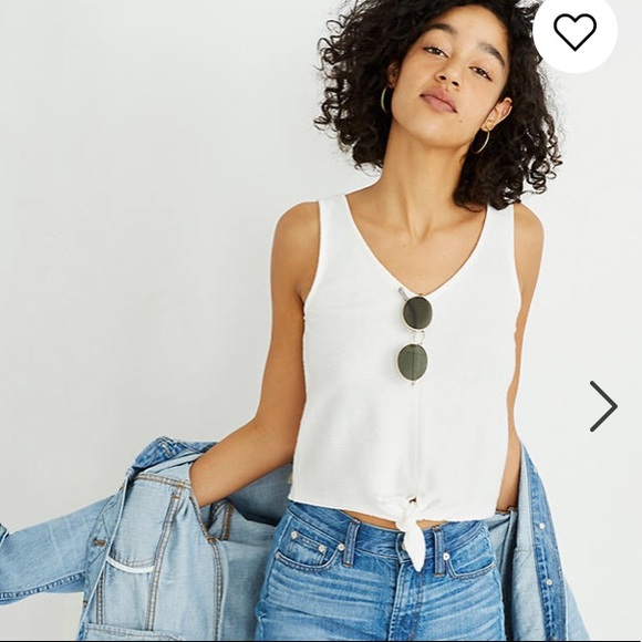 Madewell Tops - Madewell Tie Front Tank, Large